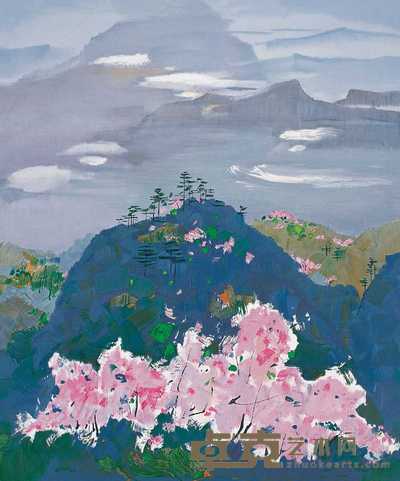 吴冠中 又闻杜鹃 81×68cm
